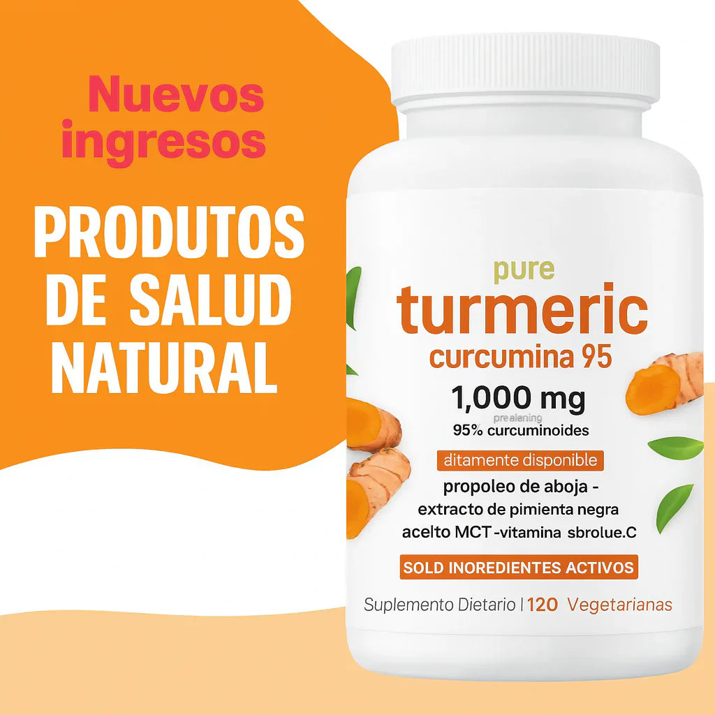ADIOS HINCHAZON Y DOLORES CON TURMERIC 60 CÁPSULAS + ENVIO GRATIS