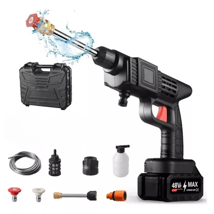 Hidrolavadora Portátil 48v - x2 BATERIAS: ahorro, potencia y brillo para tu vehículo 🚗💦👌 con envío gratis